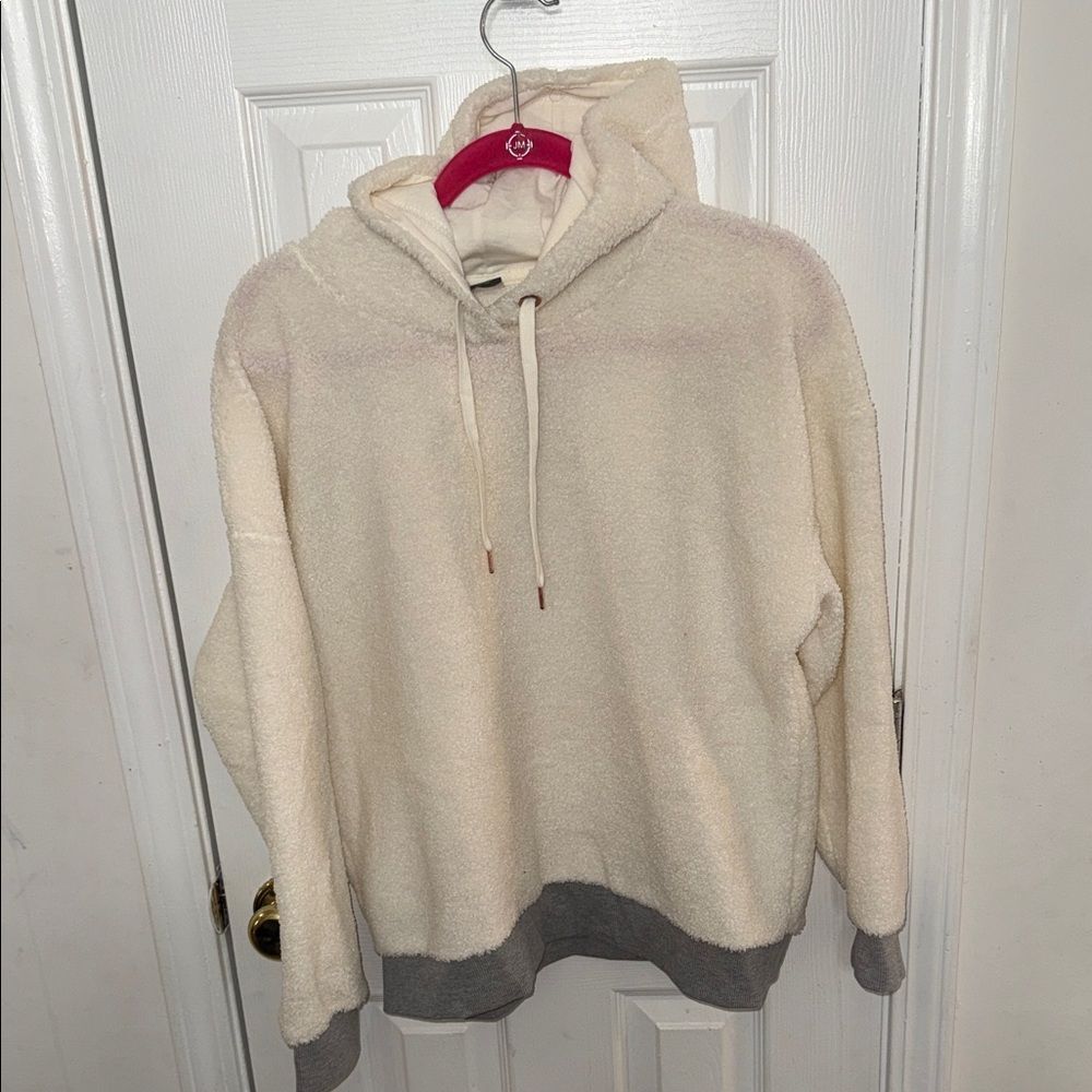 Xersion Cream Sherpa Hoodie